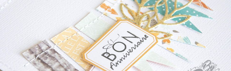 CARTE "Joyeux Noël" Version rose DT DIY & Cie - LE SCRAP DE GWEN