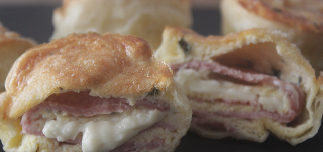 La recette des muffins quiche au cœur coulant à l'emmental